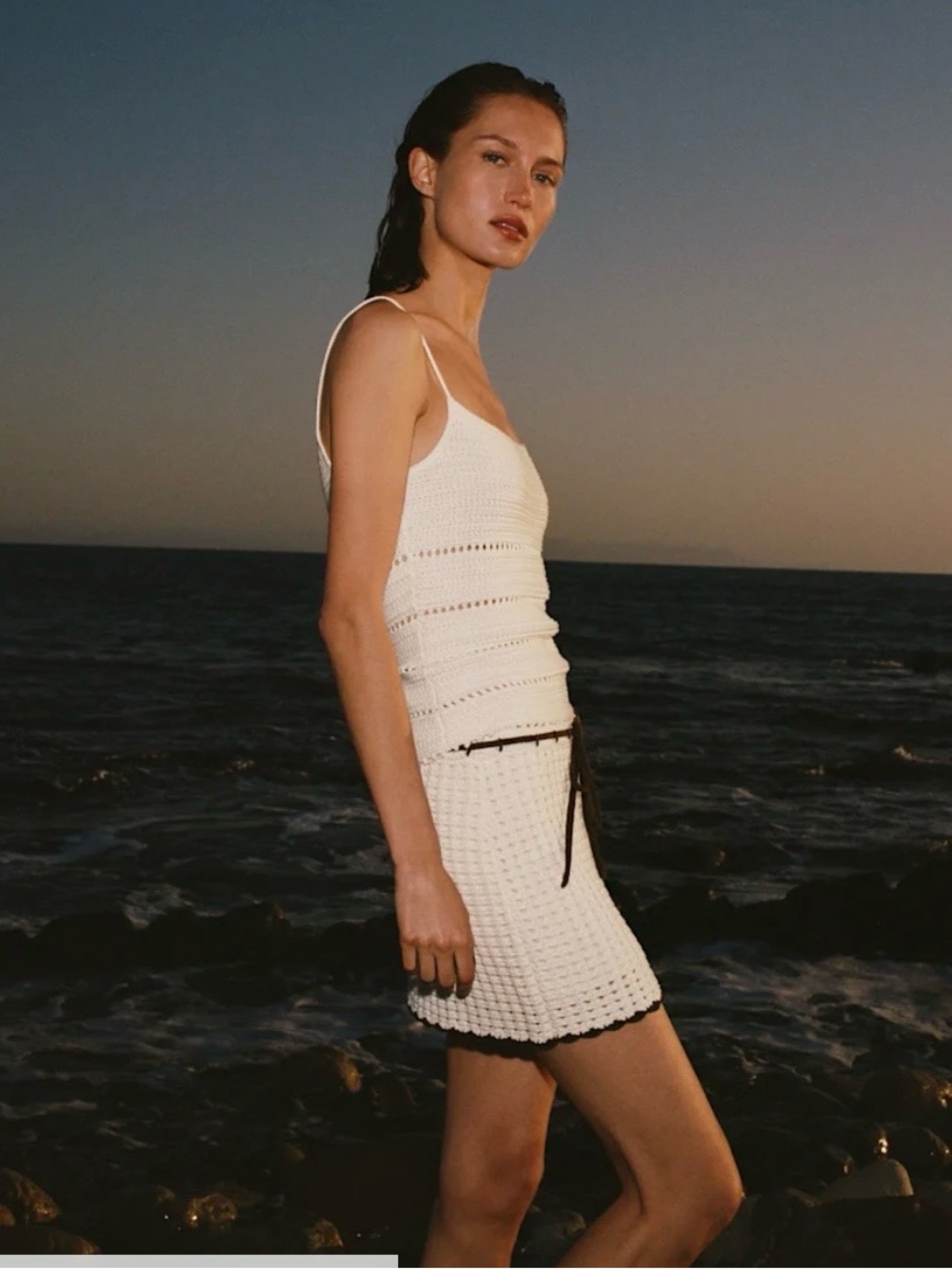 Reformation Starling knit Spaghetti Strap Tank Top XS